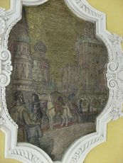 297 Moskauer U-Bahn Deckenmosaik.JPG